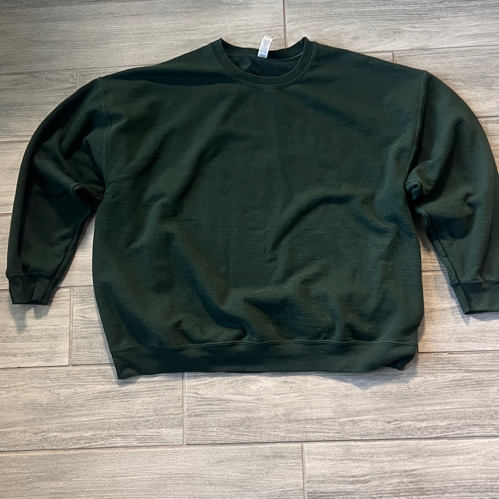 Fruit of the Loom Dark Green Crewneck Sweater